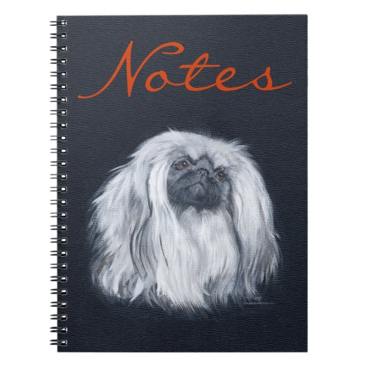 Portret in het zwart notitieboek (Voorkant)