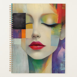 Portret in Kleurblok Surrealisme  Planner