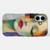 Portret in kleurenblok Surrealisme Case-Mate iPhone Case (Achterkant (horizontaal))