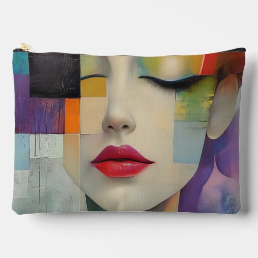 Portret in kleurenblok Surrealisme Etui (Voorkant)