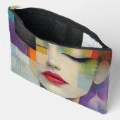 Portret in kleurenblok Surrealisme Etui (Open)
