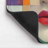 Portret in kleurenblok Surrealisme Muismat (Hoek)