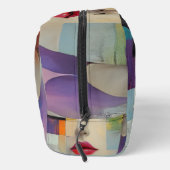 Portret in kleurenblok Surrealisme Toilettasje (Rechts)