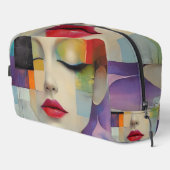 Portret in kleurenblok Surrealisme Toilettasje (Rechterhoek)