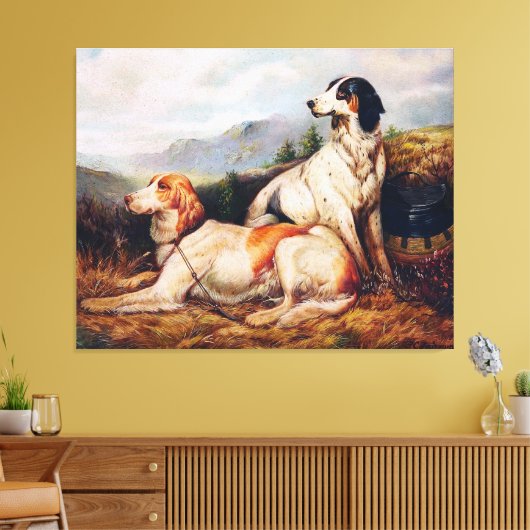 Portret  jachthonden canvas afdruk (Insitu (Woonkamer))