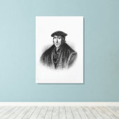 Portret John van 'Lodge's Britse portretten' Canvas Afdruk (Insitu (Houten vloer))