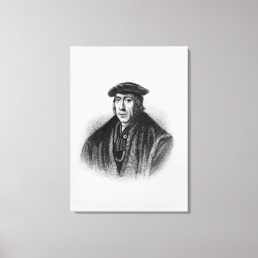 Portret John van 'Lodge's Britse portretten' Canvas Afdruk (Voorkant)