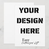 Portret Kaart van 5,5 inch x 7,5 inch (Voorkant / Achterkant)