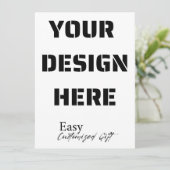 Portret Kaart van 5,5 inch x 7,5 inch (Staand voorkant)