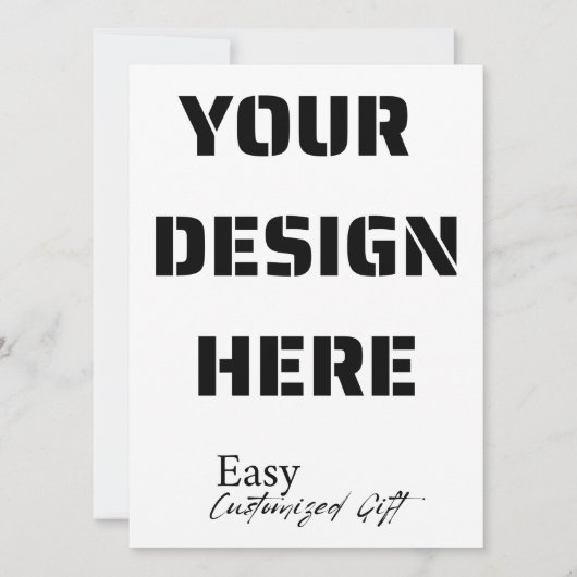 Portret Kaart van 5,5 inch x 7,5 inch (Voorkant)