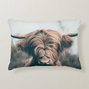 Portret koe Highland Accent Kussen