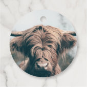 Portret koe Highland Bedankjes Labels (Achterkant)