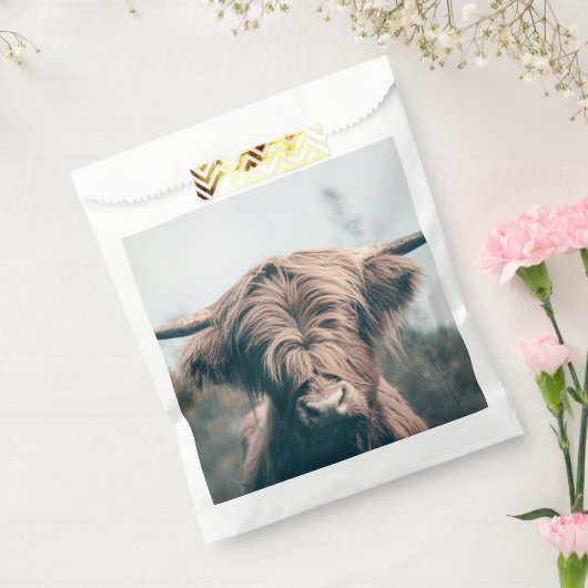 Portret koe Highland Bedankzakje (Gezegeld)