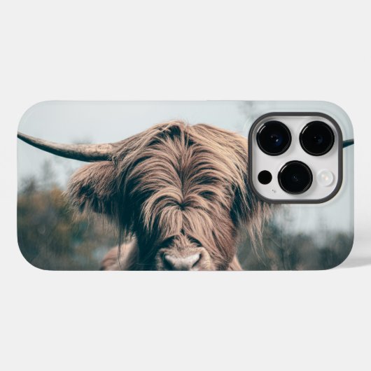 Portret koe Highland Case-Mate iPhone Case (Achterkant (horizontaal))