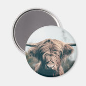 Portret koe Highland Magneet (Voorkant / Achterkant)