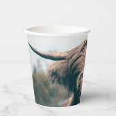 Portret koe Highland Papieren Bekers (Voorkant)