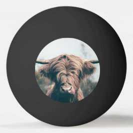 Portret koe Highland Pingpongbal