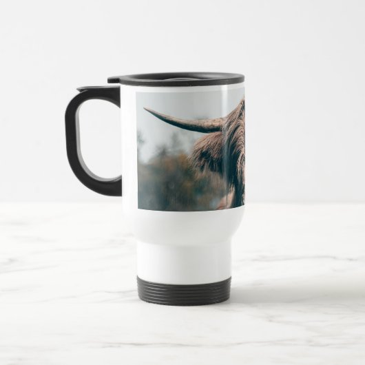 Portret koe Highland Reisbeker (Links)