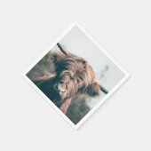 Portret koe Highland Servet (Hoek)
