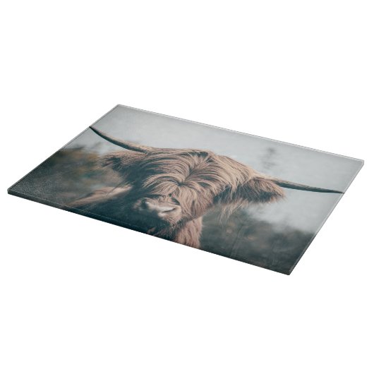 Portret koe Highland Snijplank (Hoek)