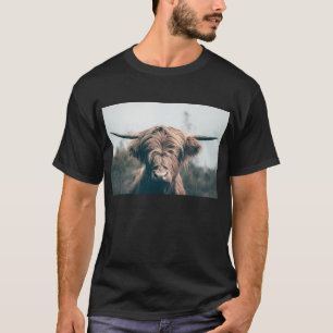 Portret koe Highland T-shirt