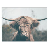 Portret koe Highland Tafelkleed (Voorkant (Horizontaal))