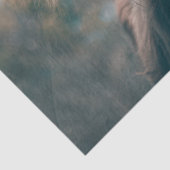 Portret koe Highland Tissuepapier (Detail)