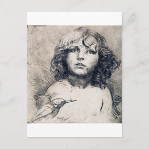 Portret (koperafdruk), Alphonse Mucha Briefkaart