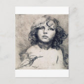 Portret (koperafdruk), Alphonse Mucha Briefkaart (Voorkant)