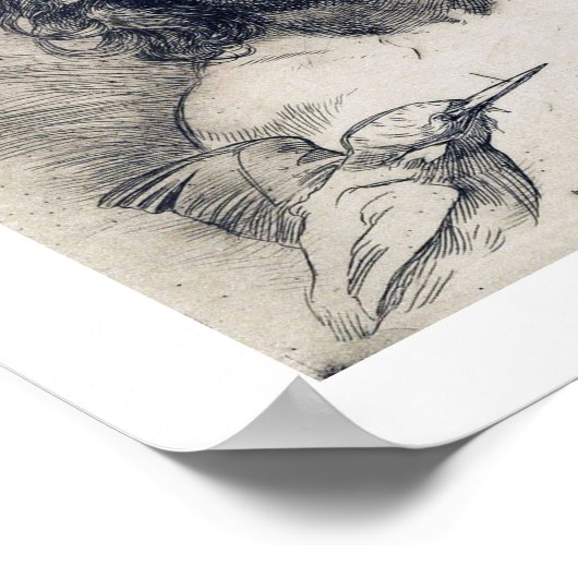 Portret (koperafdruk), Alphonse Mucha Poster (Hoek)