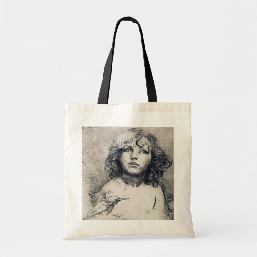 Portret (koperafdruk), Alphonse Mucha Tote Bag (Voorkant)