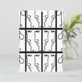 Portret kubist kaart (Staand voorkant)