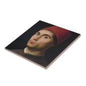 Portret Man Antonello Messina schilderij kunst vin Tegeltje (Zijkant)