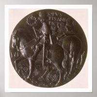 Portret medaille, omgekeerde afbeelding Gianfrance