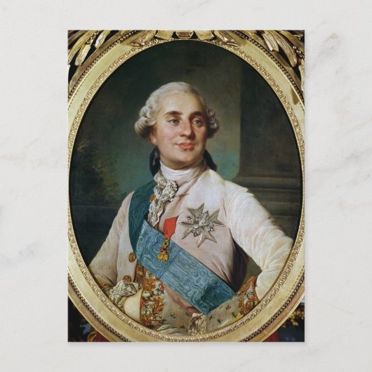 Portret Medallion van Louis XVI 1775 Briefkaart (Voorkant)