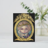 "Portret met een Briefkaart van het Pet van de Vlo (Staand voorkant)