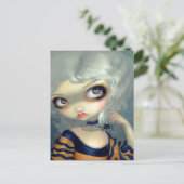 "Portret met een Spiderling-Briefkaart" Briefkaart (Staand voorkant)