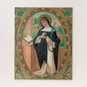 Portret met omhulling van het Roos van Lima (Detai Legpuzzel (Verticaal)