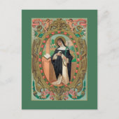 Portret met omhulling van het Roos van Lima (K 48) Briefkaart (Voorkant)