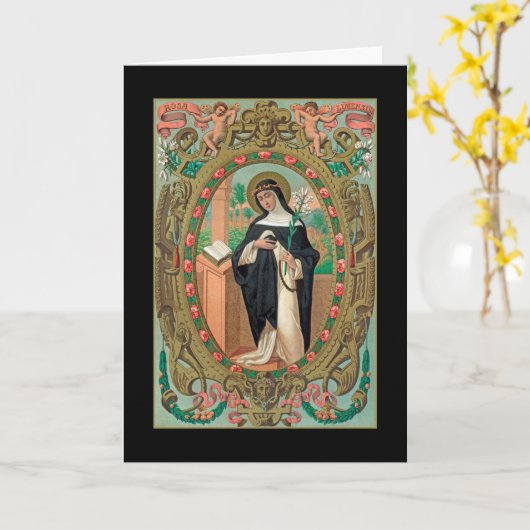 Portret met omhulling van het Roos van Lima (K 48) Kaart (Gele Bloem)
