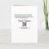 Portret met omhulling van het Roos van Lima (K 48) Kaart (Achterkant)