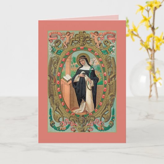 Portret met omhulling van het Roos van Lima (K 48) Kaart (Gele Bloem)