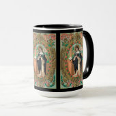 Portret met omhulling van het Roos van Lima (K 48) Mok (Voorkant rechts)