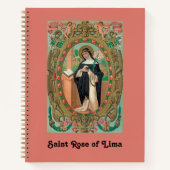 Portret met omhulling van het Roos van Lima (K 48) Notitieboek (Voorkant)