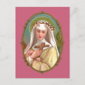 Portret met omhulling van het Roos van Lima (M 024 Briefkaart (Voorkant)