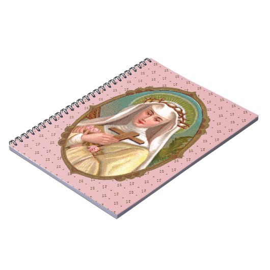 Portret met omhulling van het Roos van Lima (M 024 Notitieboek (Linkerzijde)