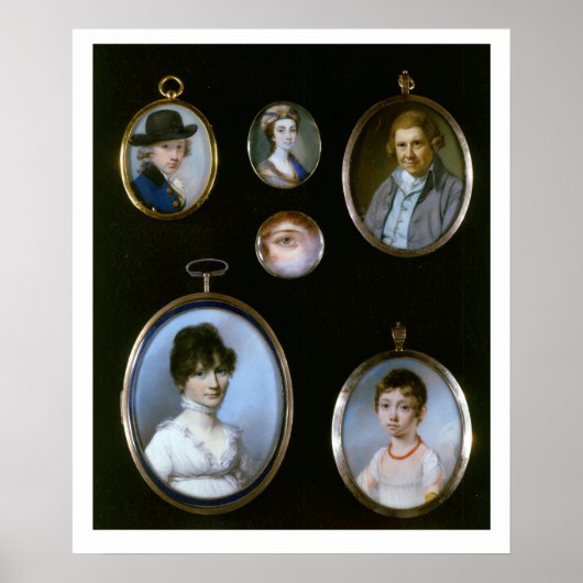 Portret miniaturen van LtoR en TtoB: Sir Thoma Poster (Voorkant)