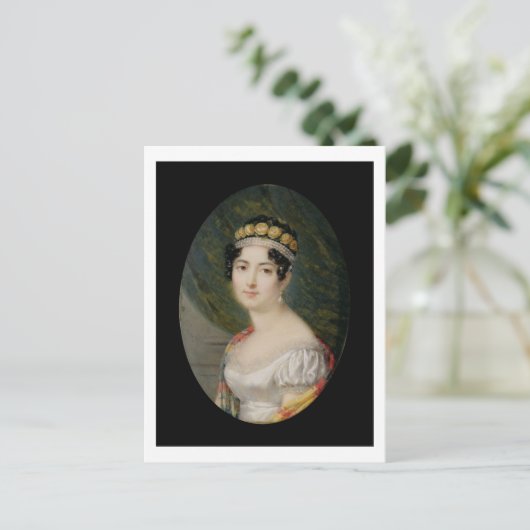 Portret Miniatuur van de Empress Josephine (1763- Briefkaart (Staand voorkant)