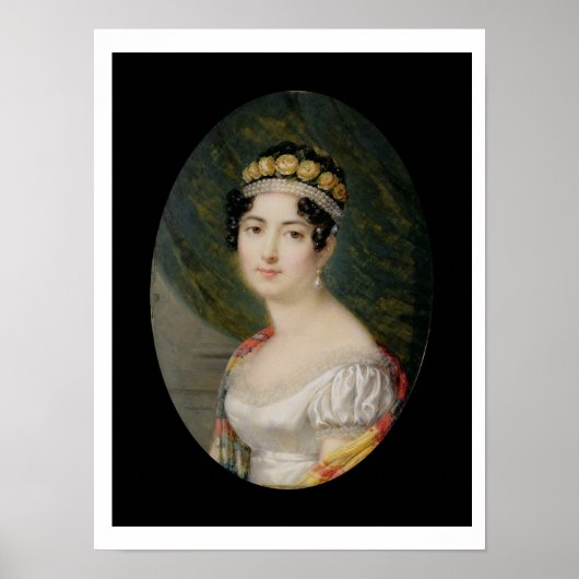 Portret Miniatuur van de Empress Josephine (1763- Poster (Voorkant)