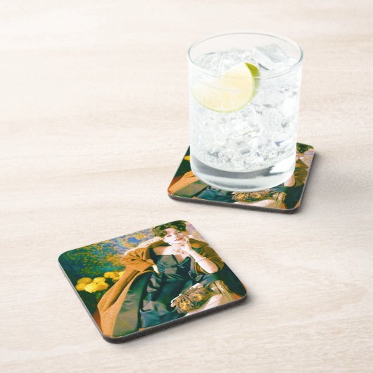 portret mode 1950 bier onderzetter (Rechterzijde)